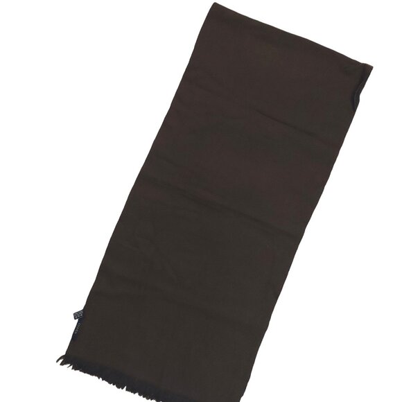 Gucci Vintage Dark Brown Pin Stripe Men's Scarf - Picture 2 of 10